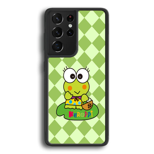 Keroppi on Lotus Leaf Samsung Galaxy S21 Ultra Case - Carneyforia