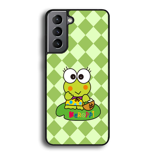 Keroppi on Lotus Leaf Samsung Galaxy S21 Plus Case - Carneyforia