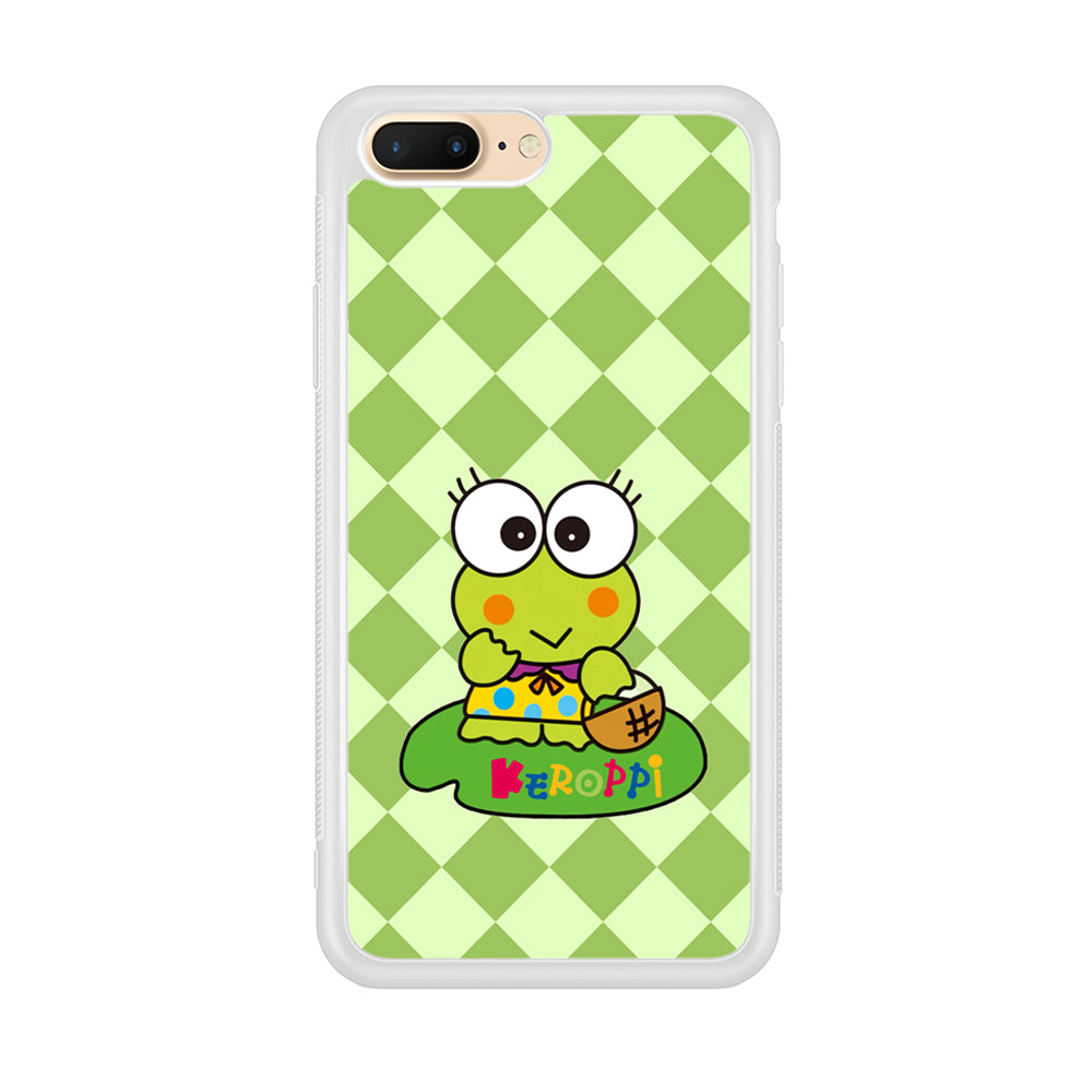 Keroppi on Lotus Leaf iPhone 8 Plus Case