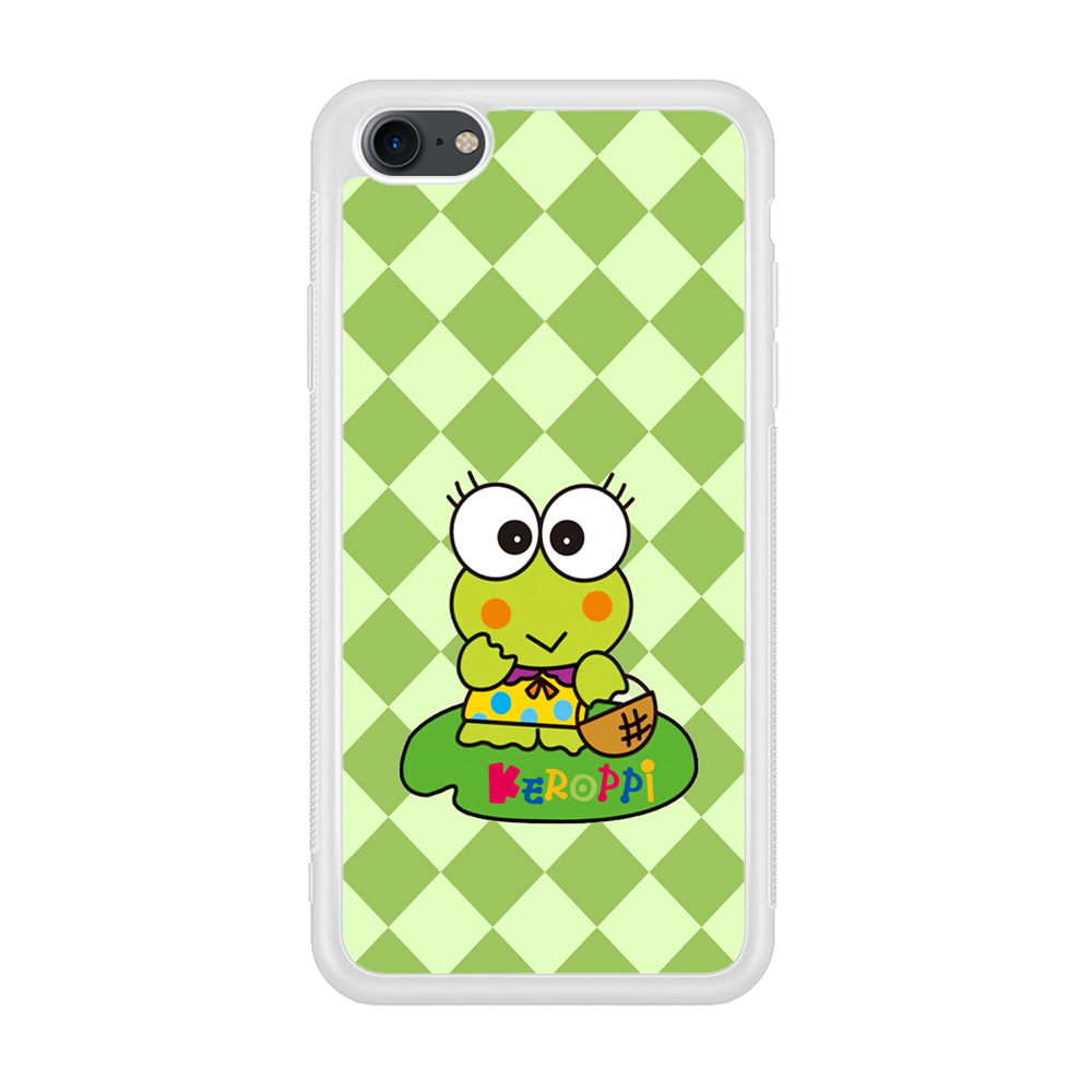 Keroppi on Lotus Leaf iPhone 8 Case