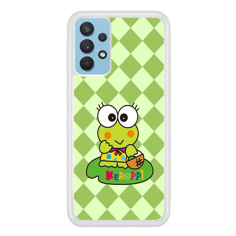 Keroppi on Lotus Leaf Samsung Galaxy A32 Case