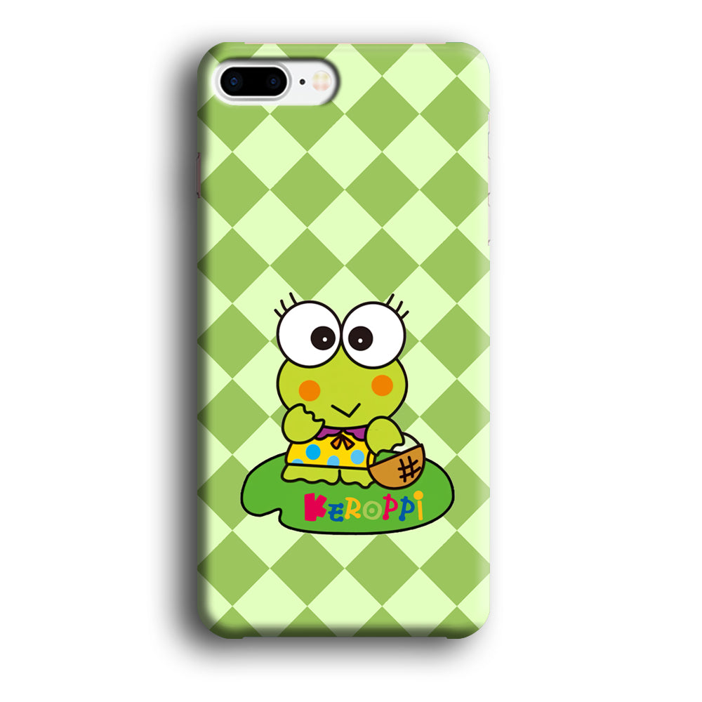 Keroppi on Lotus Leaf iPhone 8 Plus Case