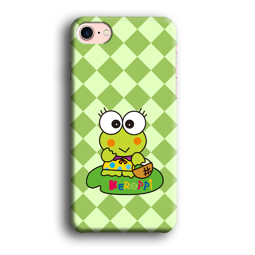 Keroppi on Lotus Leaf iPhone 8 Case