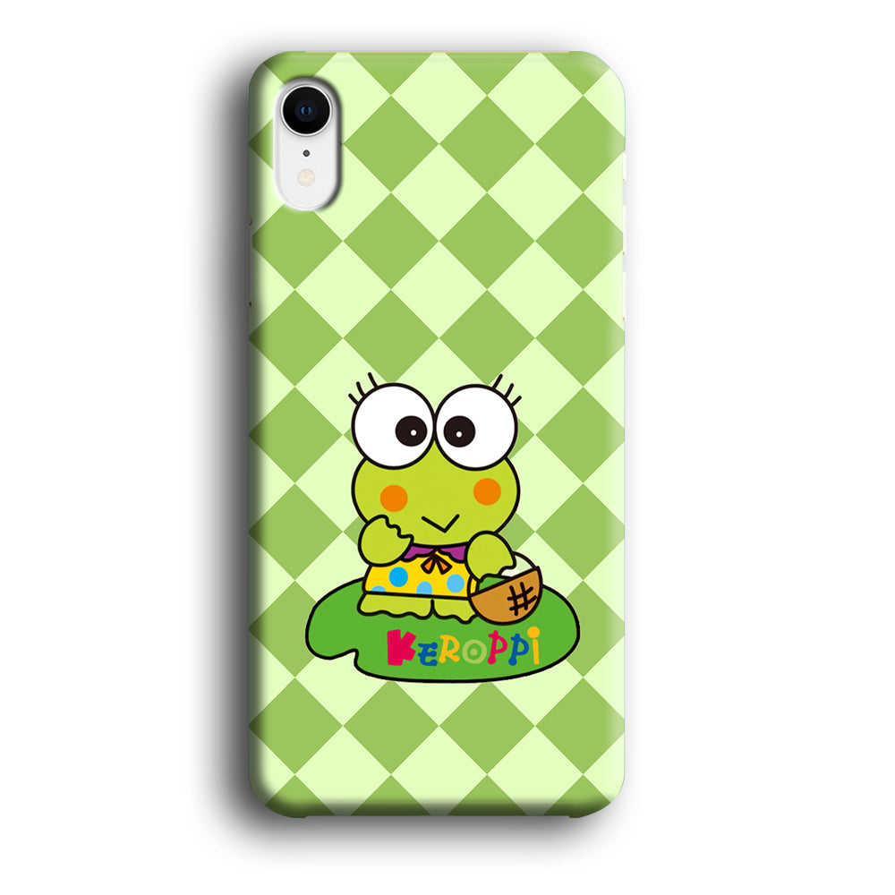 Keroppi on Lotus Leaf iPhone XR Case