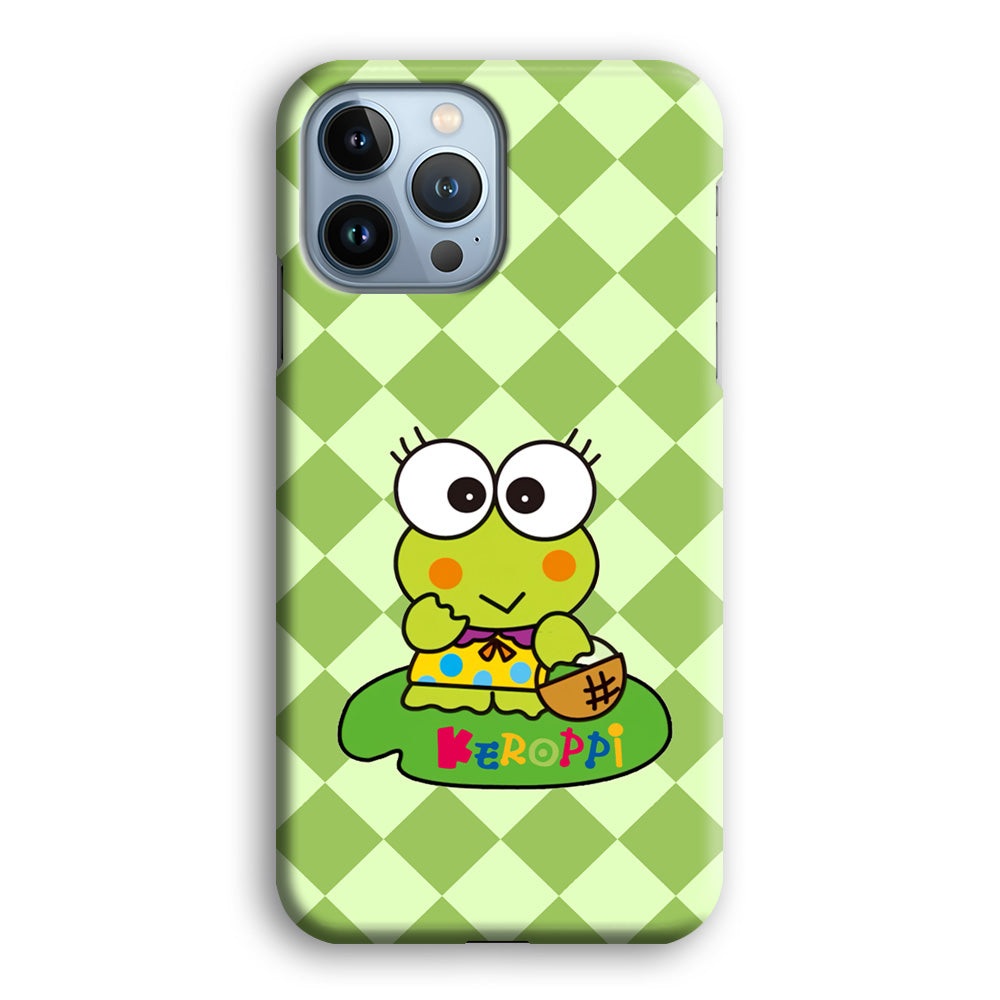 Keroppi on Lotus Leaf iPhone 13 Pro Max Case