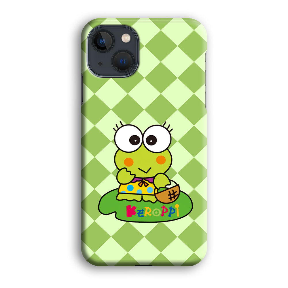 Keroppi on Lotus Leaf iPhone 13 Case