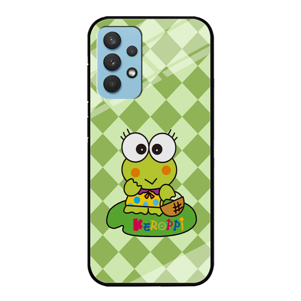 Keroppi on Lotus Leaf Samsung Galaxy A32 Case