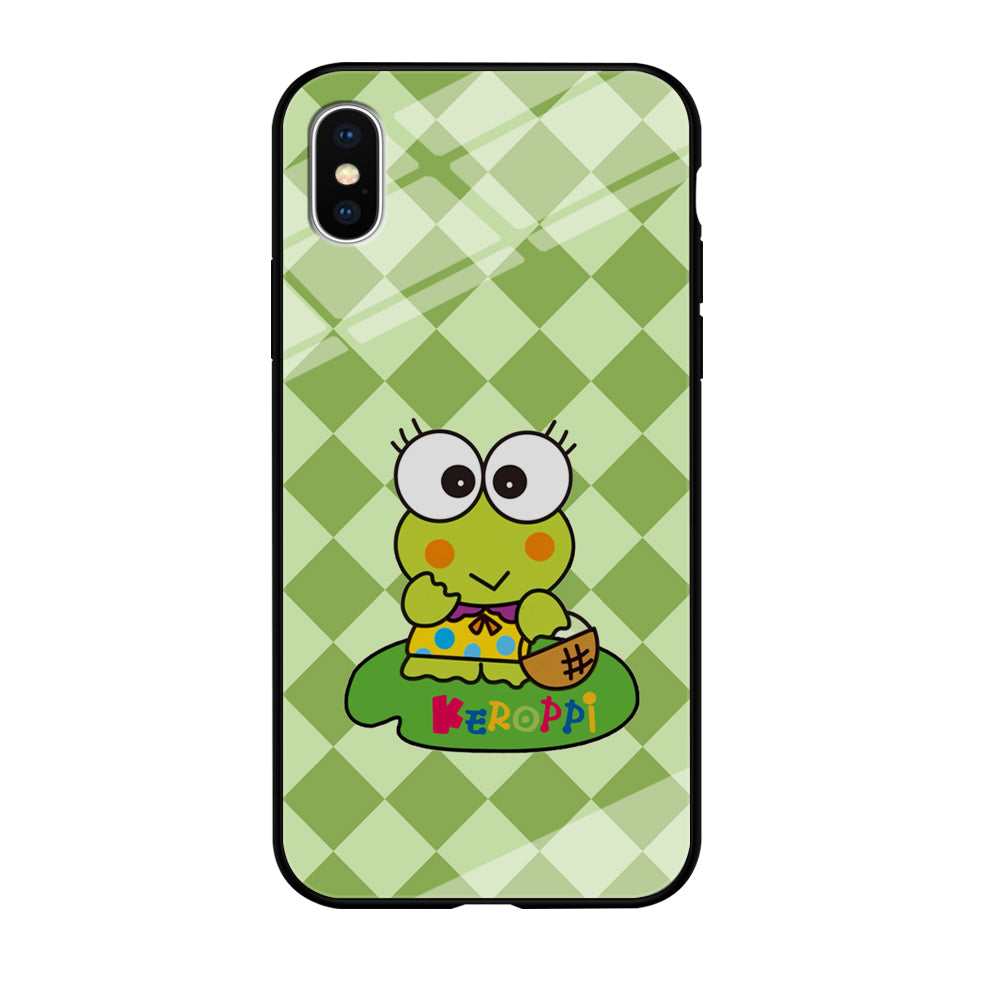 Keroppi on Lotus Leaf iPhone X Case