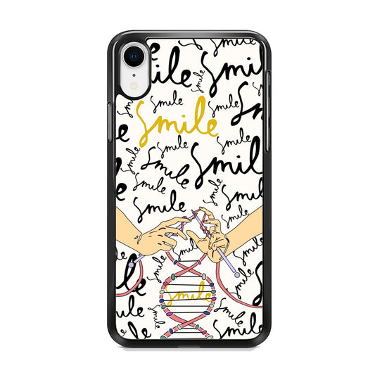 Knitting The DNA of Smile iPhone XR Case