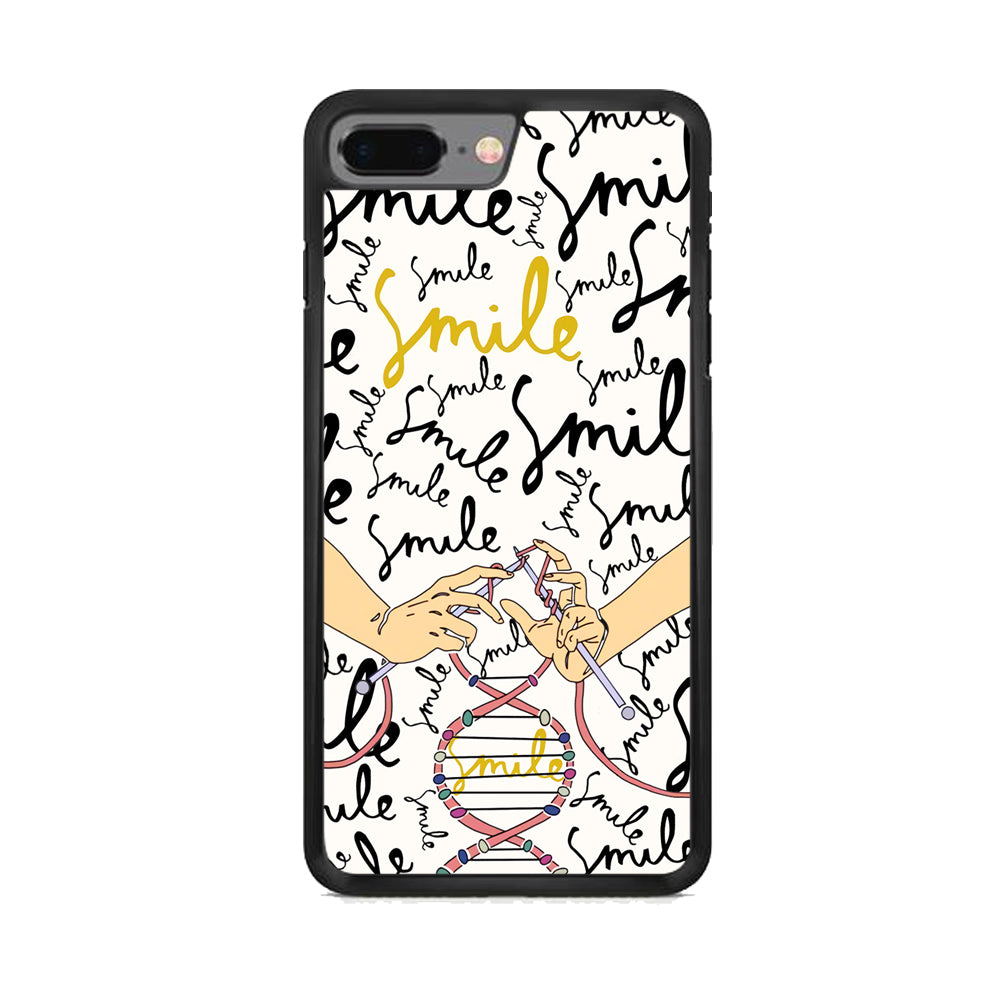 Knitting The DNA of Smile iPhone 7 Plus Case