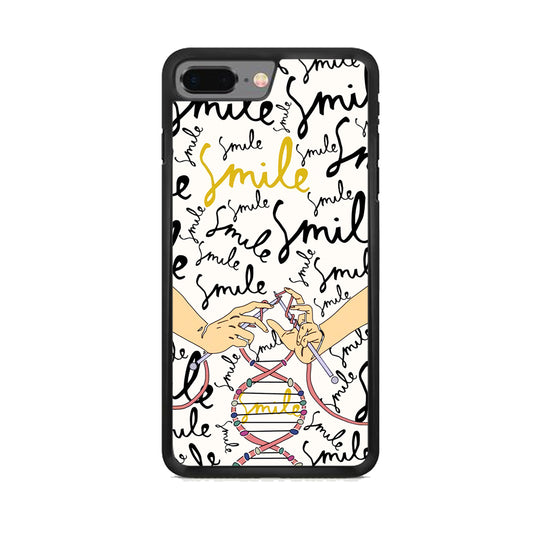 Knitting The DNA of Smile iPhone 7 Plus Case