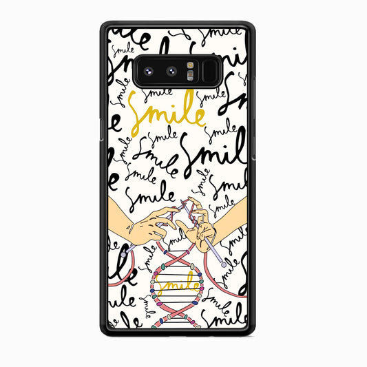 Knitting The DNA of Smile Samsung Galaxy Note 8 Case