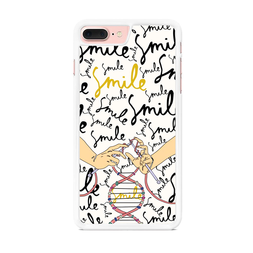 Knitting The DNA of Smile iPhone 7 Plus Case