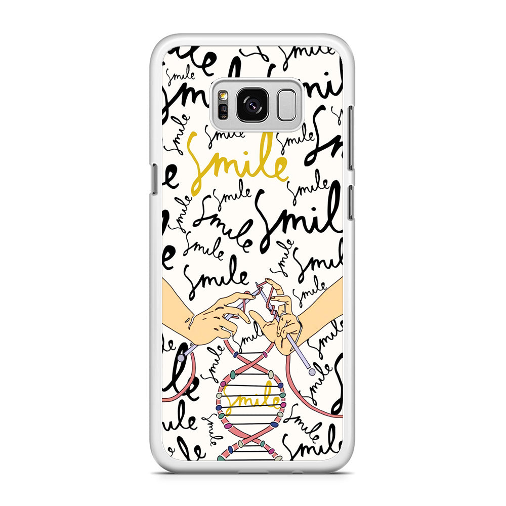 Knitting The DNA of Smile Samsung Galaxy S8 Case