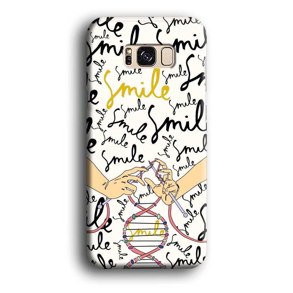 Knitting The DNA of Smile Samsung Galaxy S8 Case