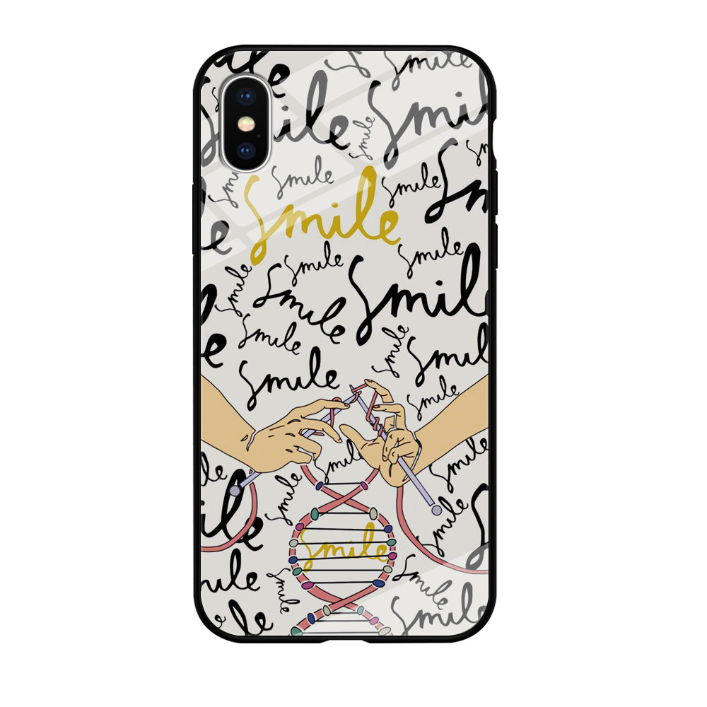 Knitting The DNA of Smile iPhone XS MAX Case