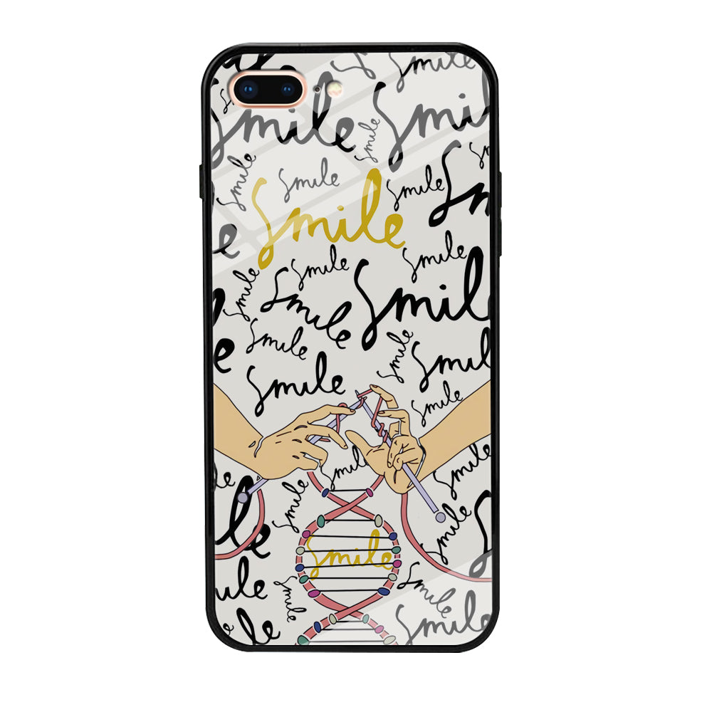 Knitting The DNA of Smile iPhone 7 Plus Case