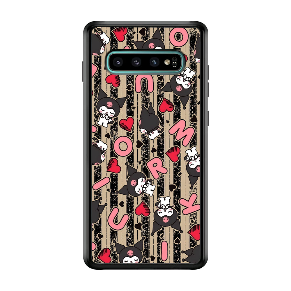 Kuromi Sleepy Face Samsung Galaxy S10 Case