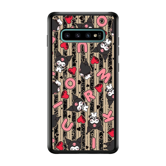 Kuromi Sleepy Face Samsung Galaxy S10 Case