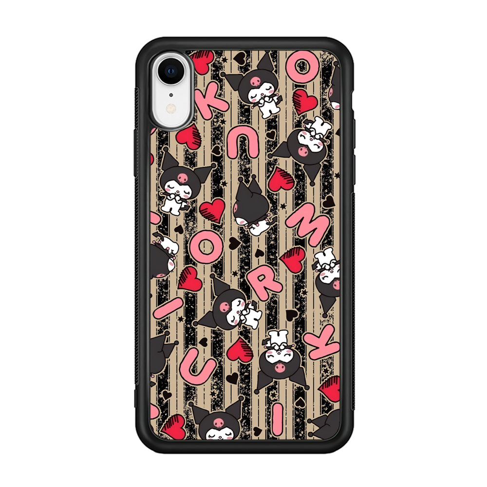 Kuromi Sleepy Face iPhone XR Case
