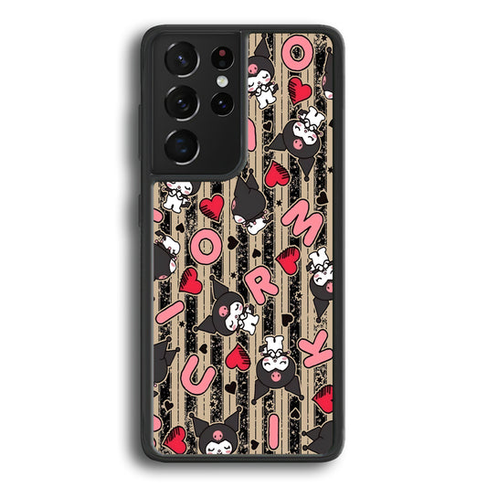 Kuromi Sleepy Face Samsung Galaxy S21 Ultra Case - Carneyforia