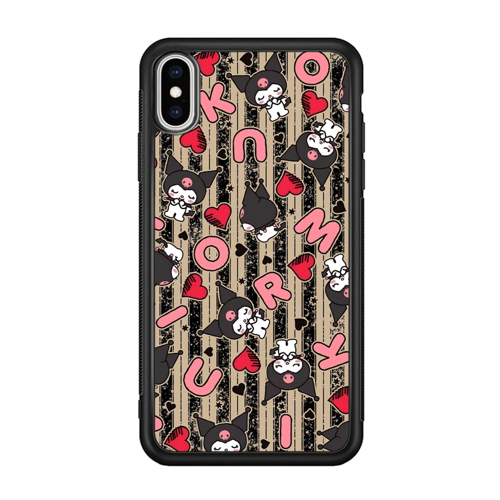 Kuromi Sleepy Face iPhone X Case