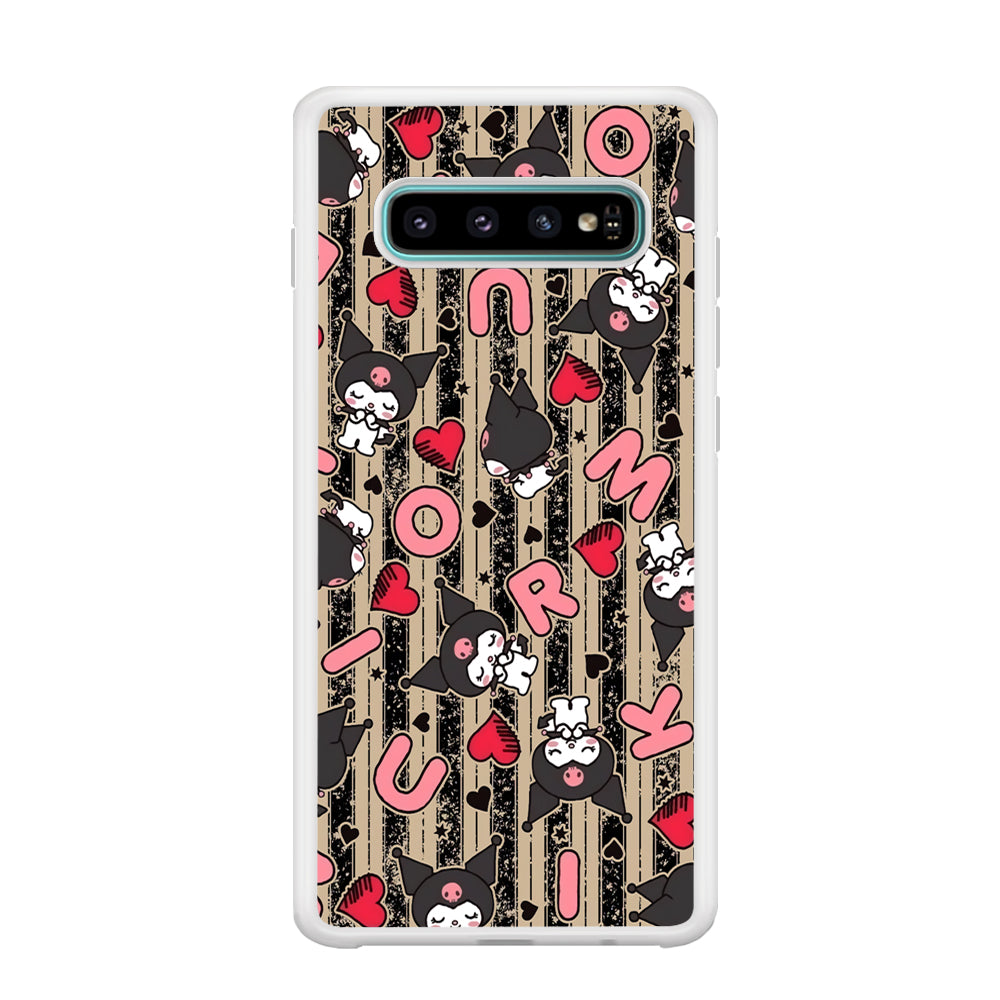 Kuromi Sleepy Face Samsung Galaxy S10 Case