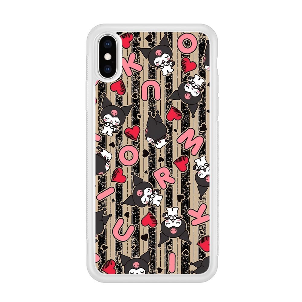 Kuromi Sleepy Face iPhone X Case