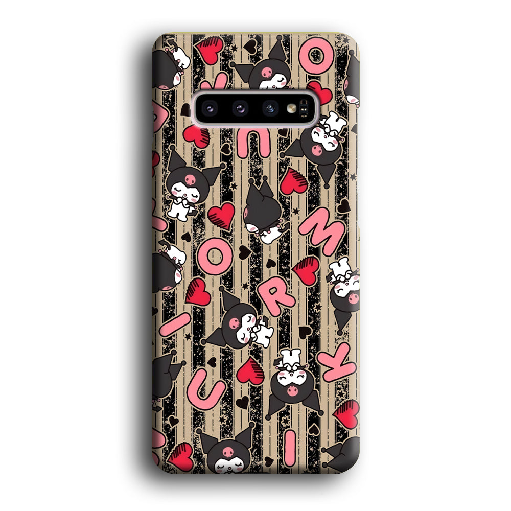 Kuromi Sleepy Face Samsung Galaxy S10 Case