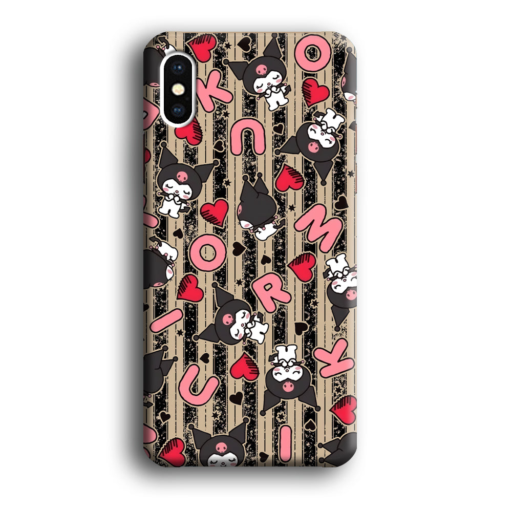 Kuromi Sleepy Face iPhone X Case