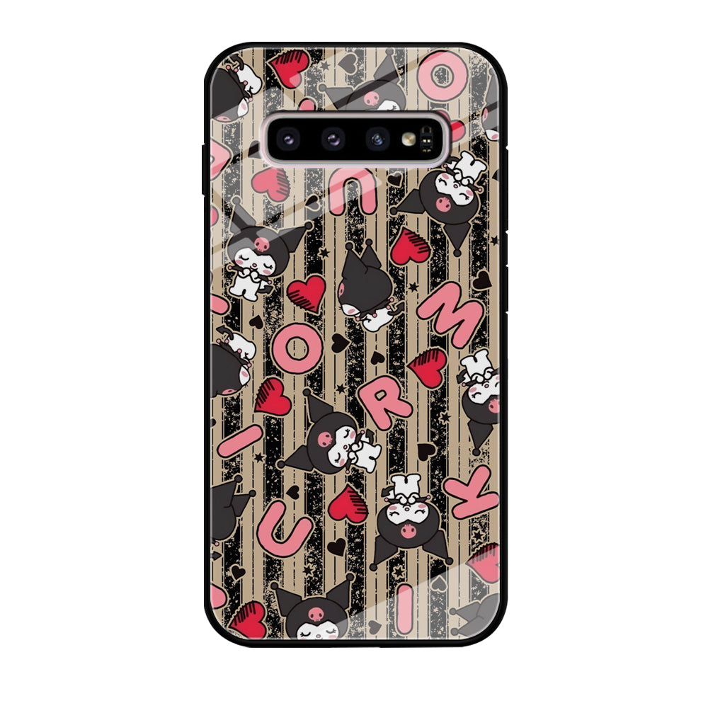 Kuromi Sleepy Face Samsung Galaxy S10 Case