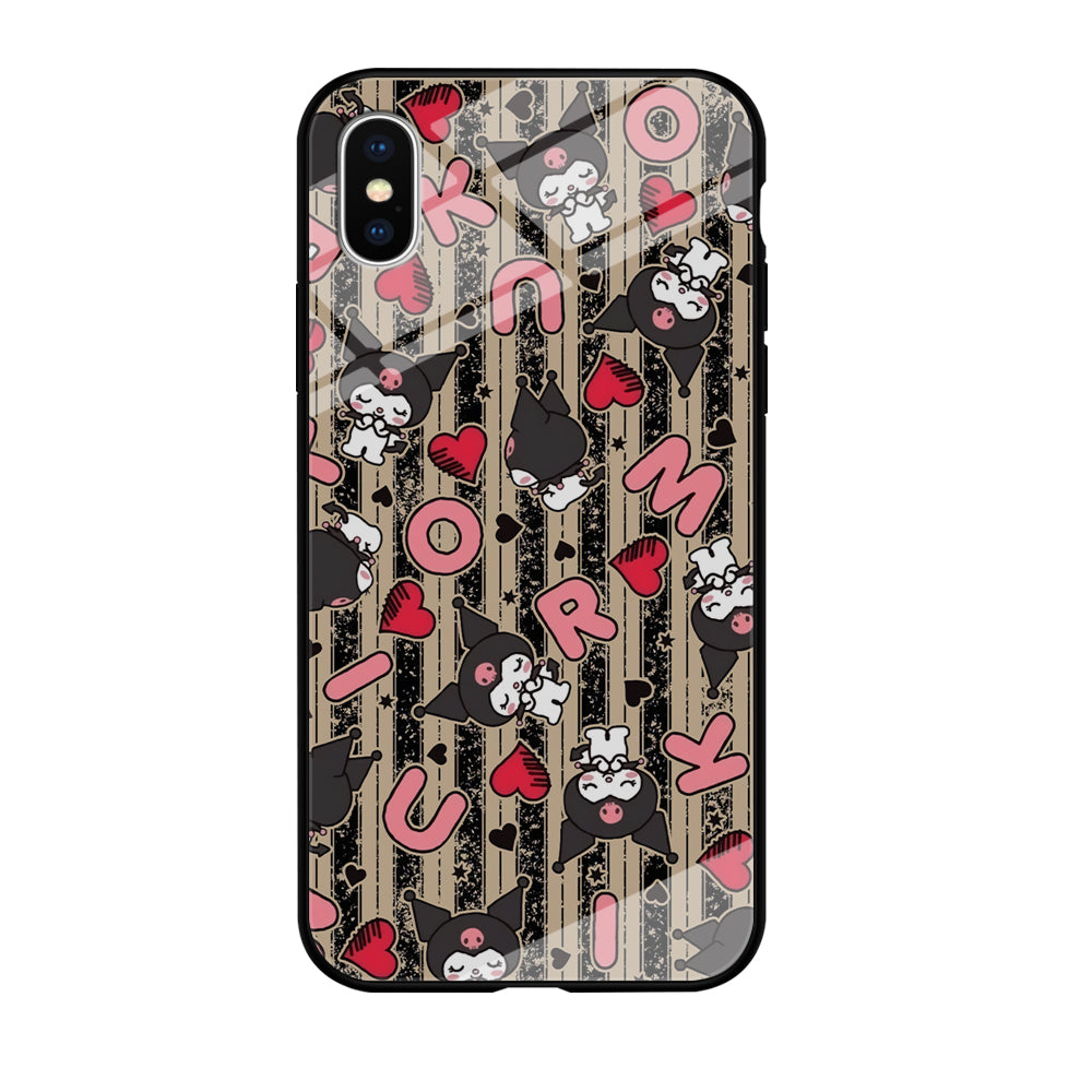 Kuromi Sleepy Face iPhone X Case