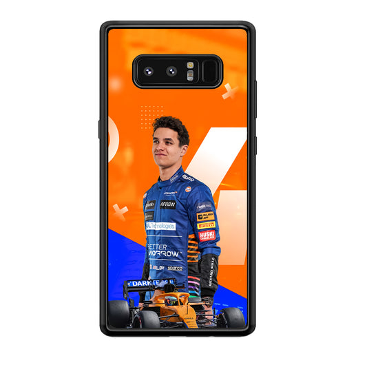Lando Norris Formula1 Samsung Galaxy Note 8 Case