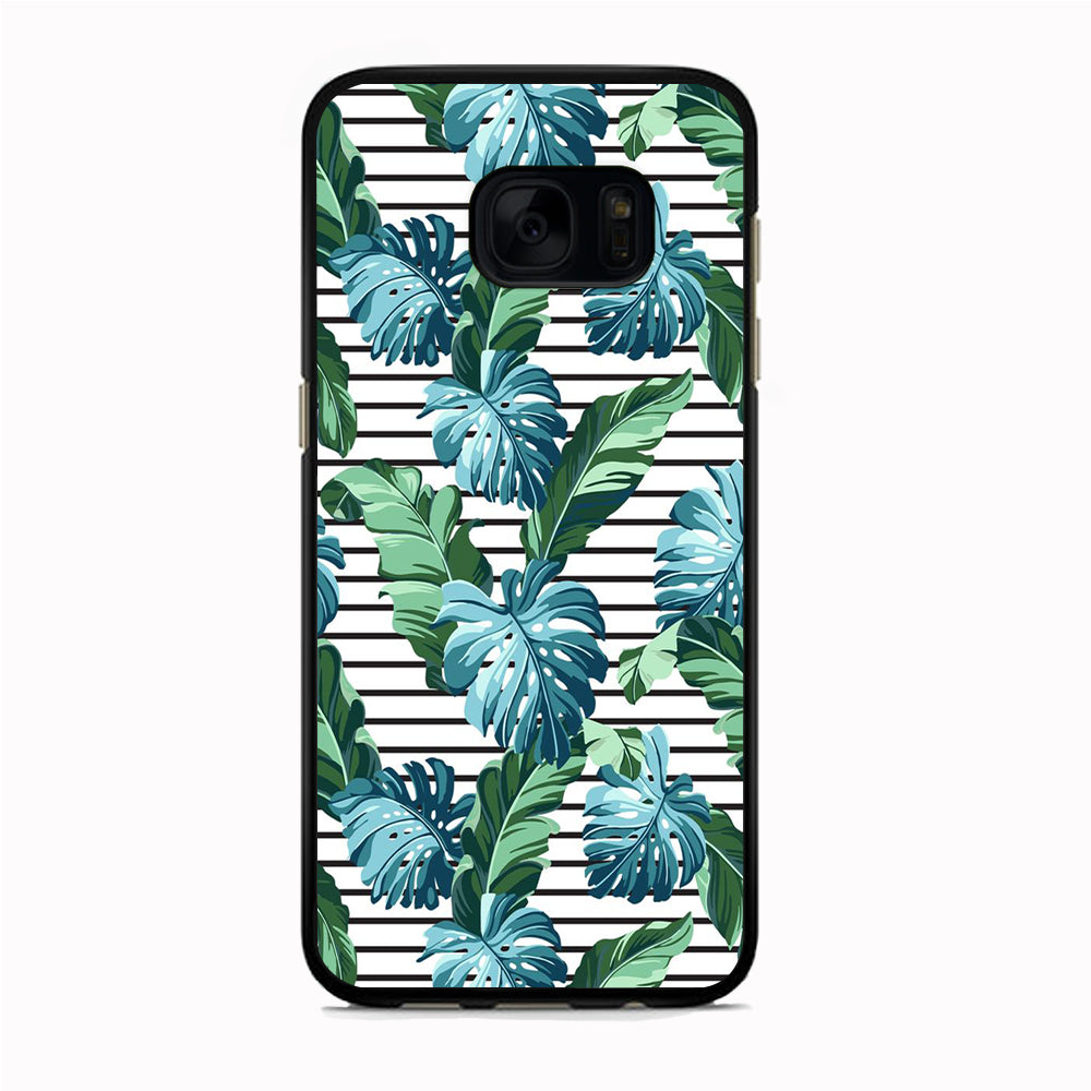 Leaf Stripe Samsung Galaxy S7 Edge Case