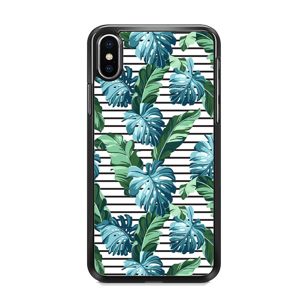 Leaf Stripe iPhone X Case