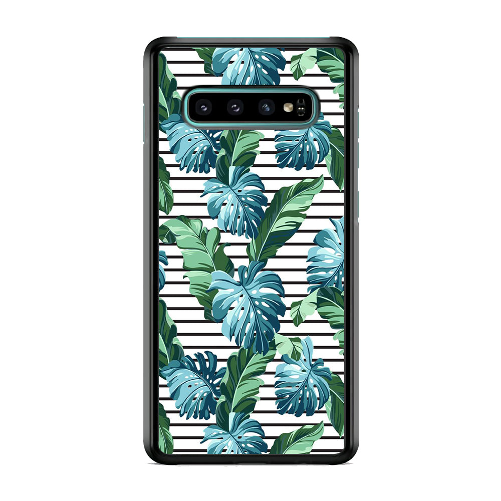 Leaf Stripe Samsung Galaxy S10 Case