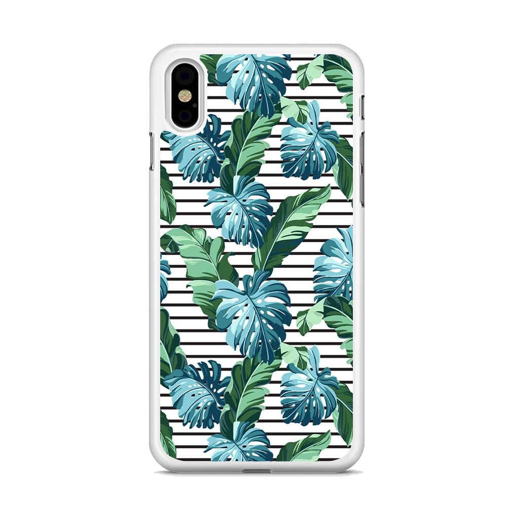 Leaf Stripe iPhone X Case