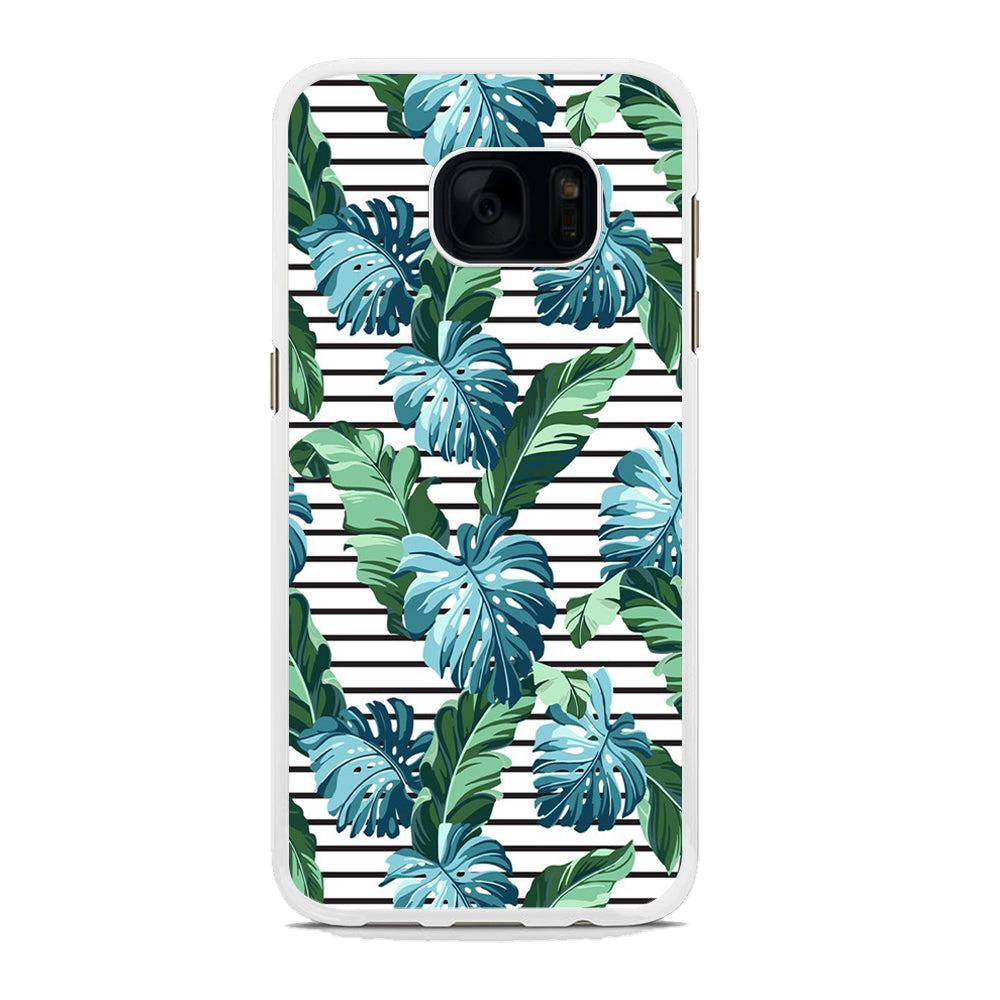 Leaf Stripe Samsung Galaxy S7 Edge Case