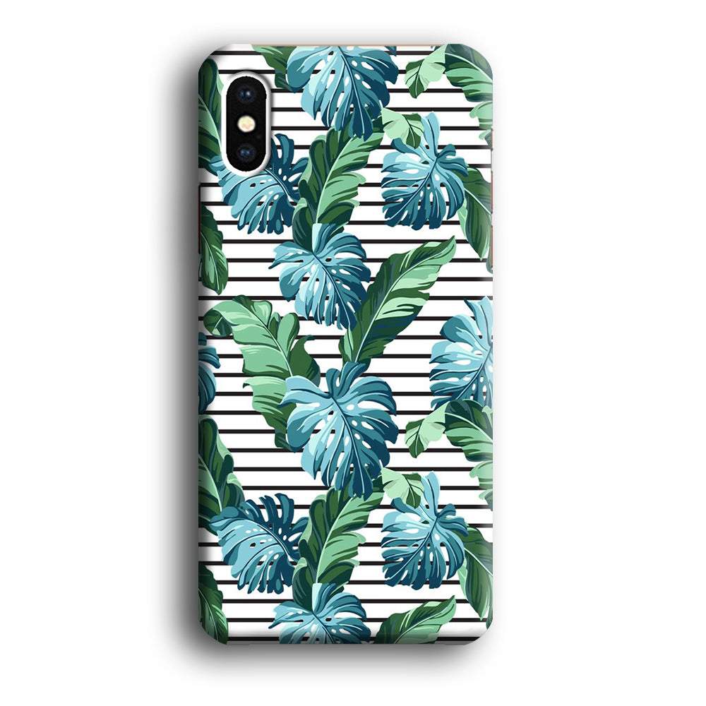 Leaf Stripe iPhone X Case