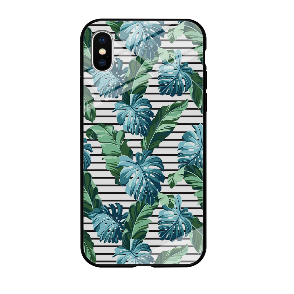 Leaf Stripe iPhone X Case