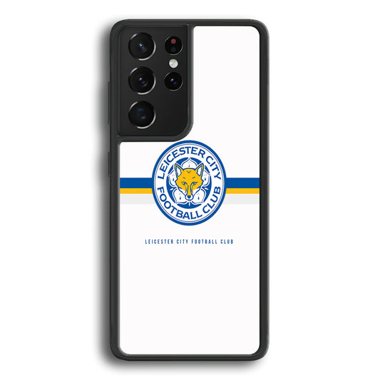Leicester City Stripe Emblem Samsung Galaxy S21 Ultra Case - Carneyforia