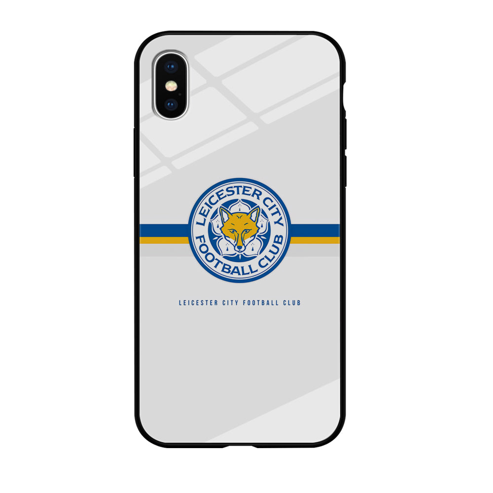 Leicester City Stripe Emblem iPhone X Case