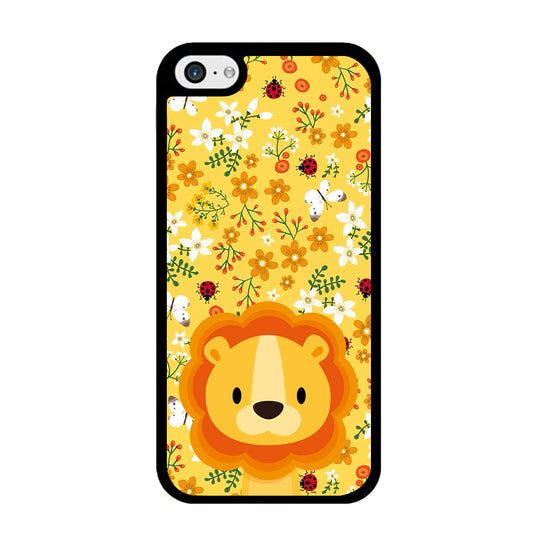 Lion Kid on Flower Garden iPhone 5 | 5s Case - Carneyforia