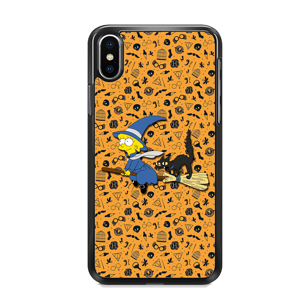 Lisa Simpson and Witch Costume iPhone X Case