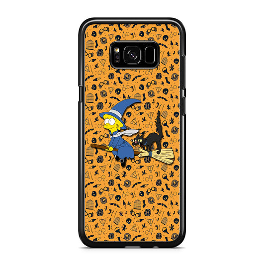 Lisa Simpson and Witch Costume Samsung Galaxy S8 Case
