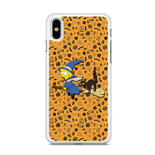 Lisa Simpson and Witch Costume iPhone X Case