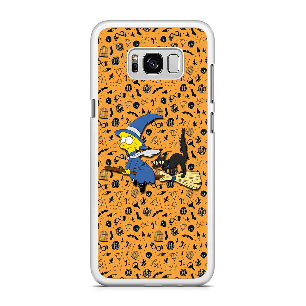 Lisa Simpson and Witch Costume Samsung Galaxy S8 Case