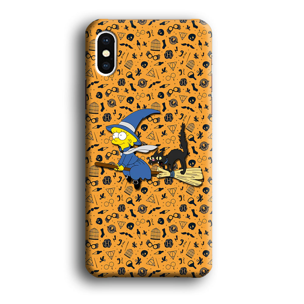 Lisa Simpson and Witch Costume iPhone X Case