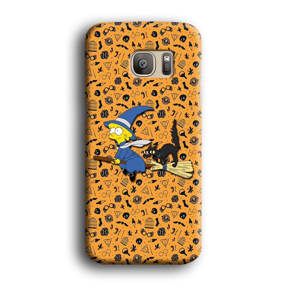 Lisa Simpson and Witch Costume Samsung Galaxy S7 Edge Case