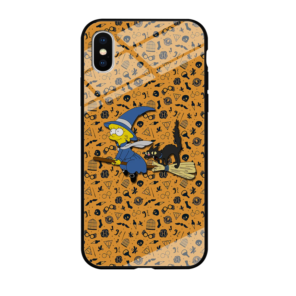 Lisa Simpson and Witch Costume iPhone X Case